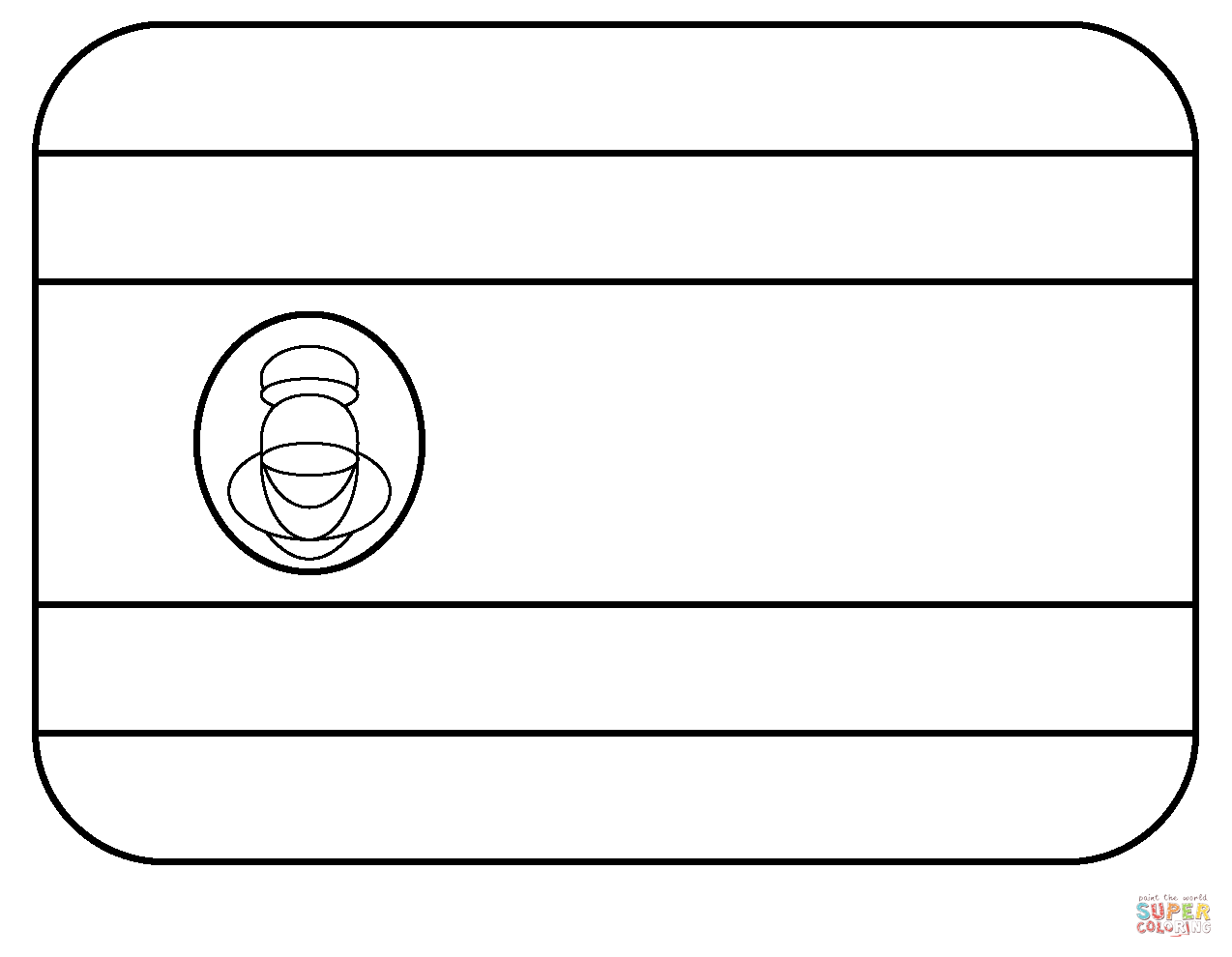 Flag of costa rica emoji coloring page free printable coloring pages