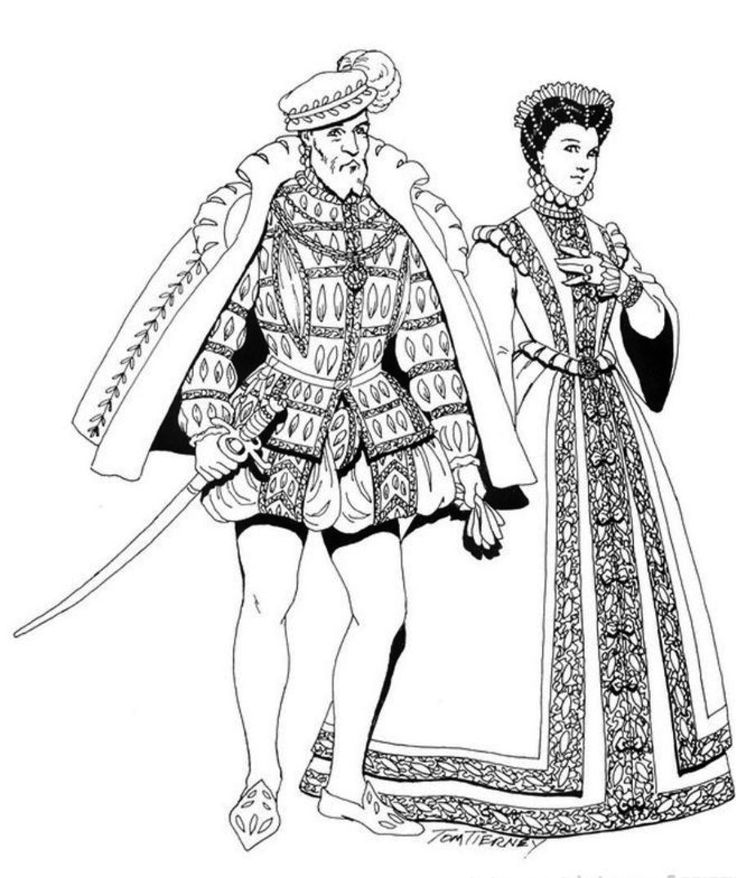 Renaissance costumes and clothing free printable coloring pages no renaissance fashion fashion coloring book coloring pages