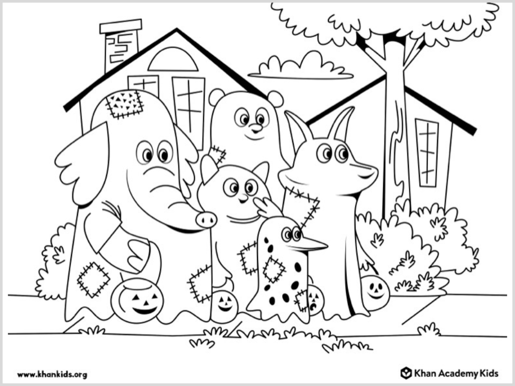 Free halloween coloring pages for kids