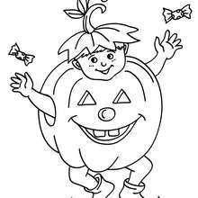 Kids costumes coloring pages