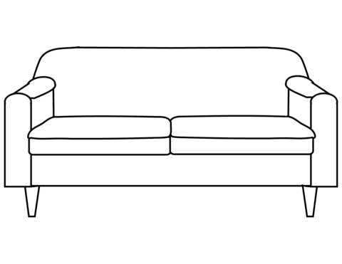 Couch coloring page free printable coloring pages