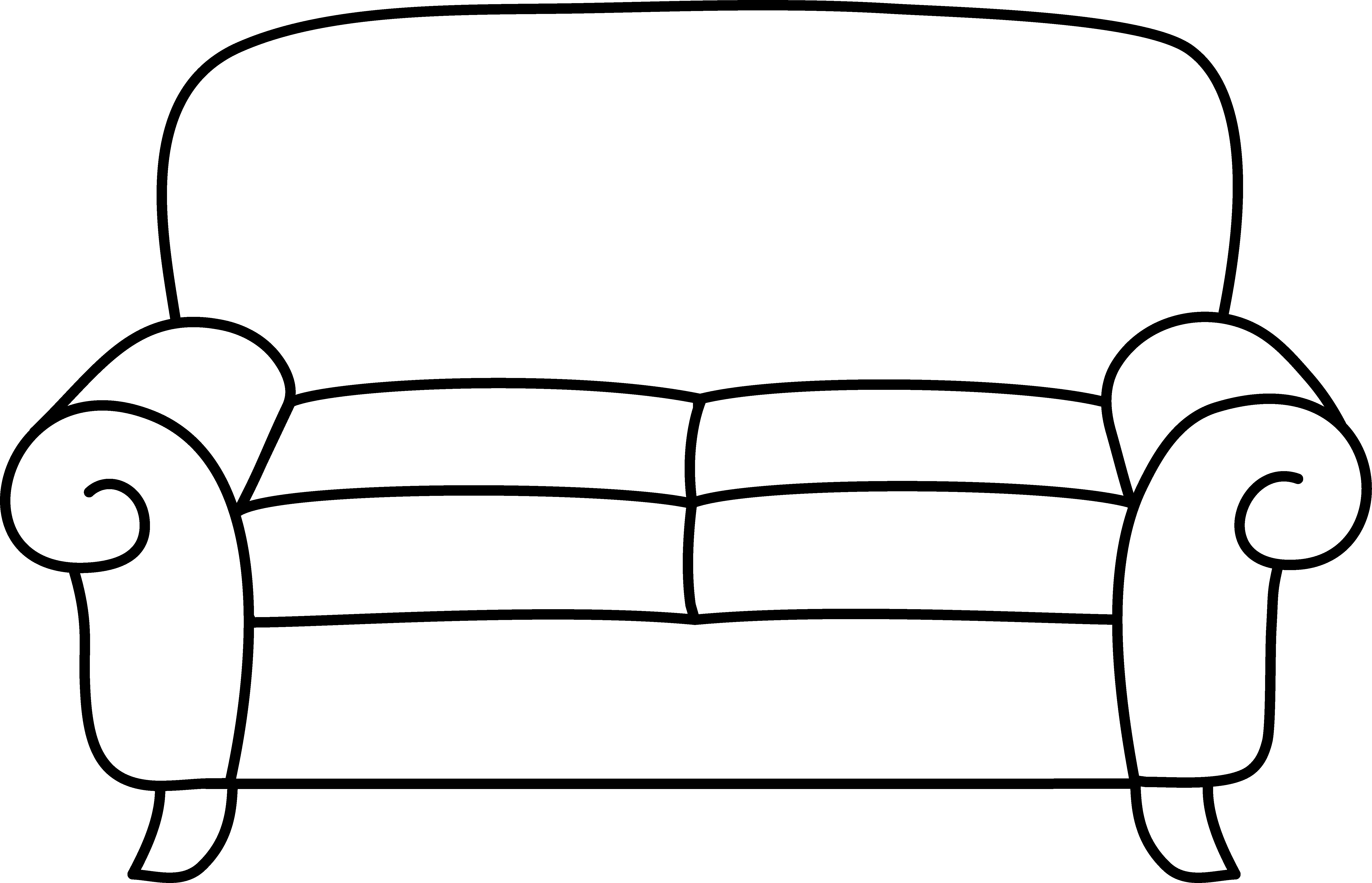 X sofa coloring page free clip art living room clipart drawing furniture sofa drawing