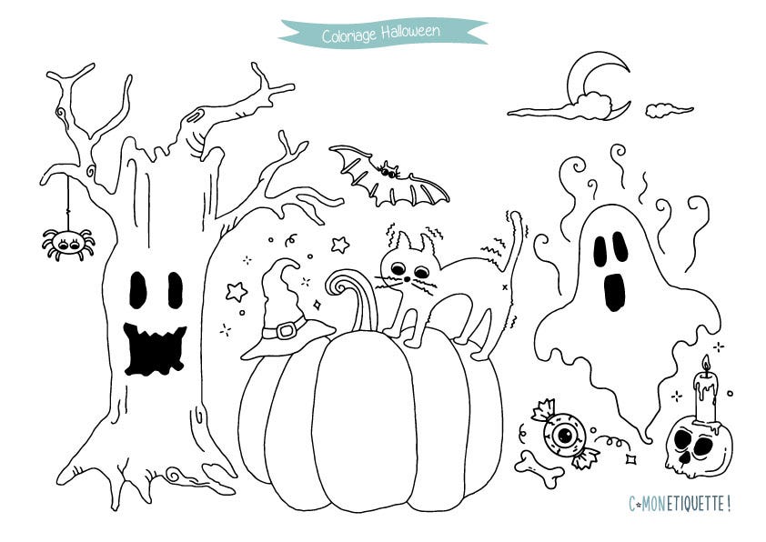 Coloriage halloween ã imprimer gratuit c