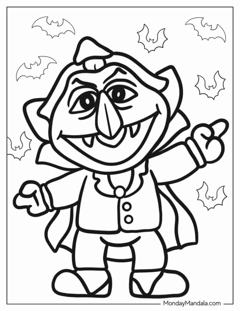 Sesame street coloring pages free pdf printables