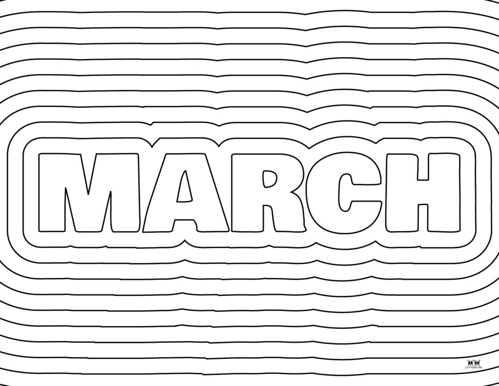 March coloring pages