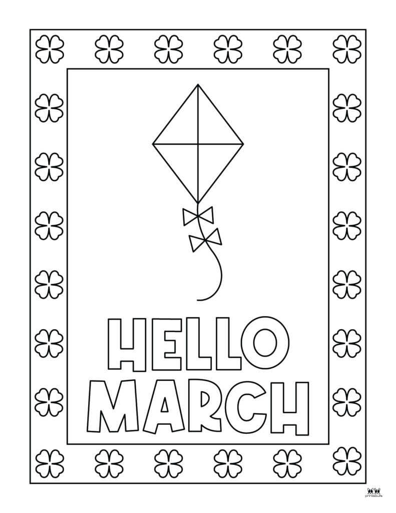 March coloring pages