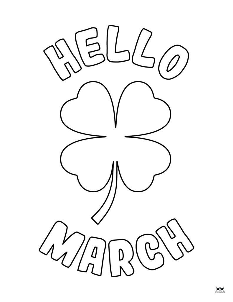 March coloring pages