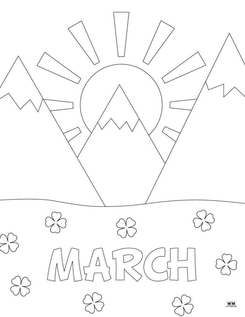 March coloring pages