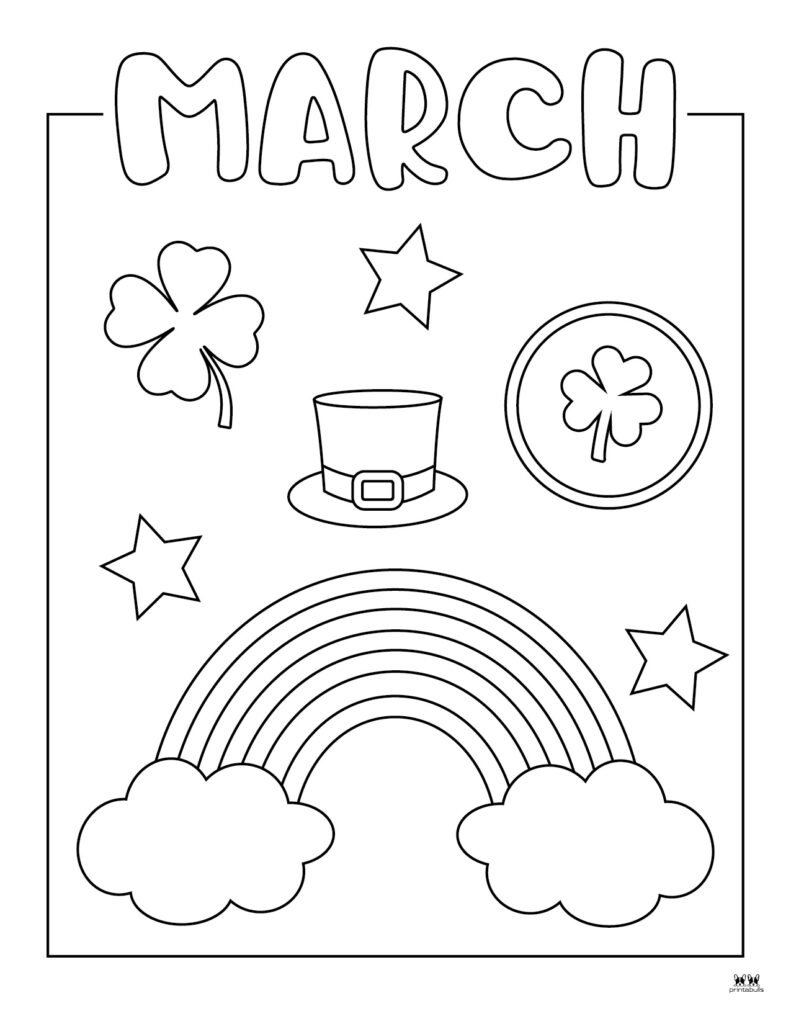 March coloring pages