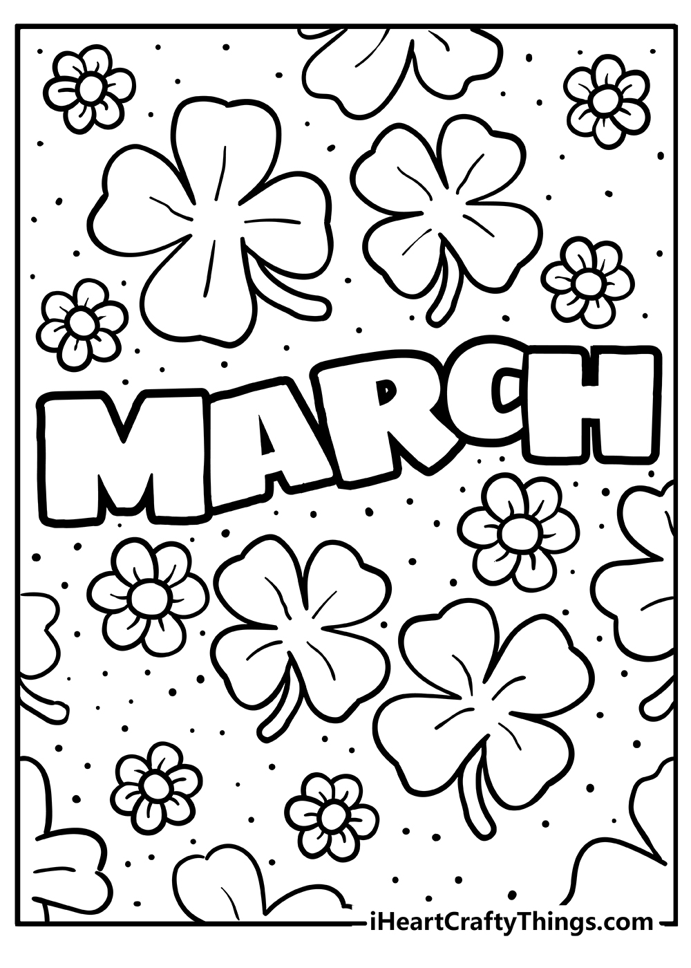 March coloring pages free printables