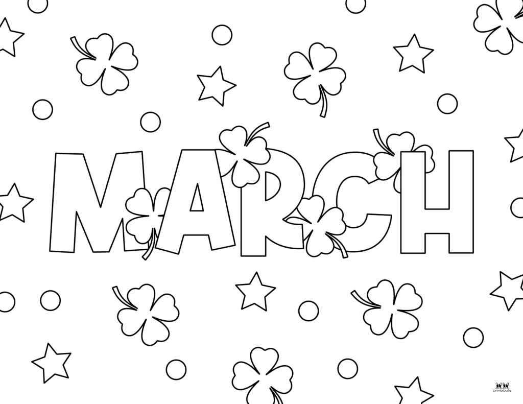 March coloring pages