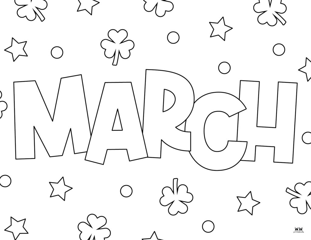 March coloring pages