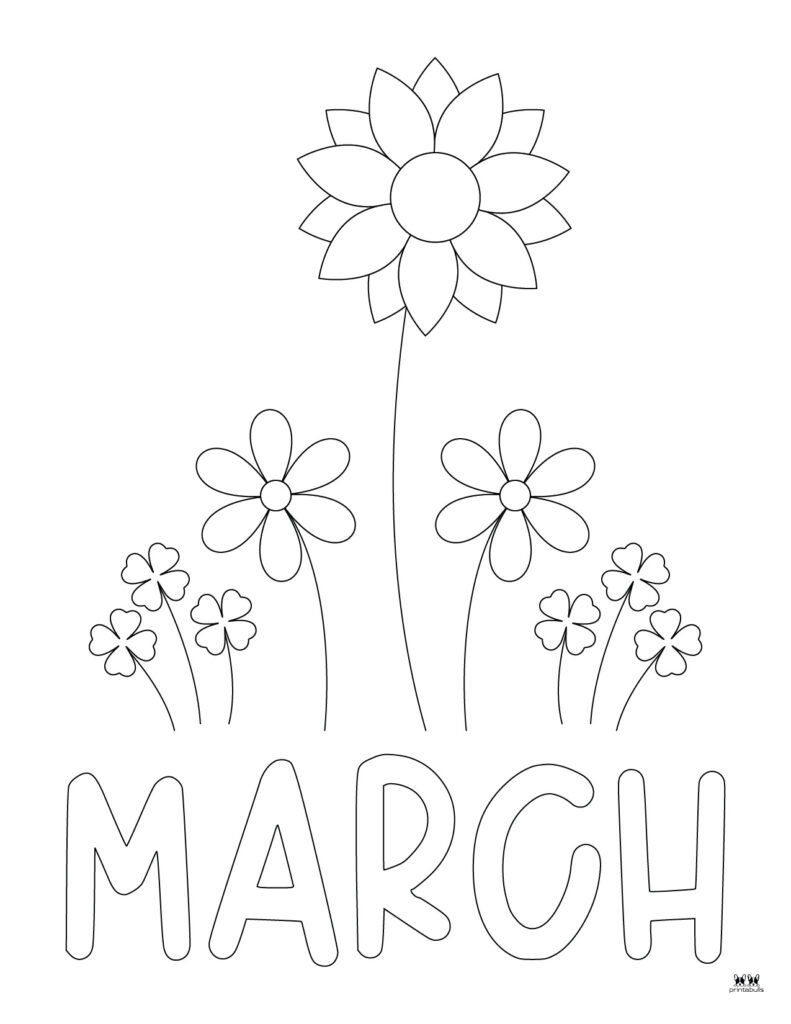 March coloring pages