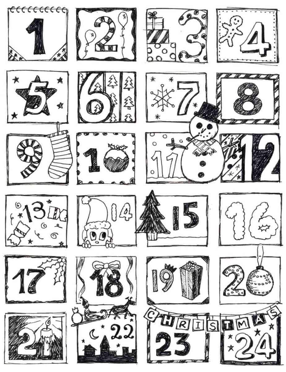 Christmas coloring pages for kids free easy printable pdf