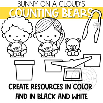 Counting bears clipart by bunny on a cloud by bunny on a cloud tpt