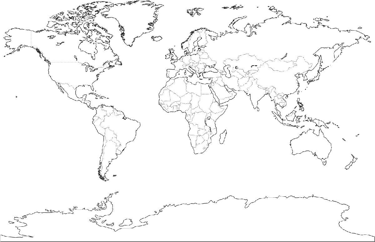 Free printable world map coloring pages for kids