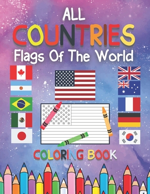 All countries flags of the world coloring book countries around the world and their flags flags coloring book challenge your knowledge of the c paperback gramercy books