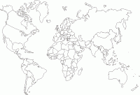 World map coloring pages printable for free download