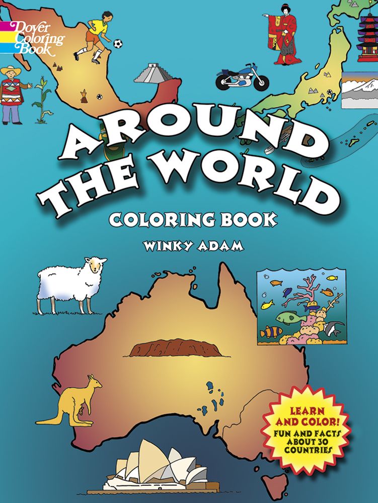 Around the world coloring book