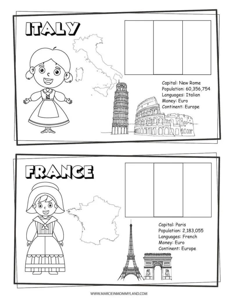 Free printable coloring pages of people all around the world