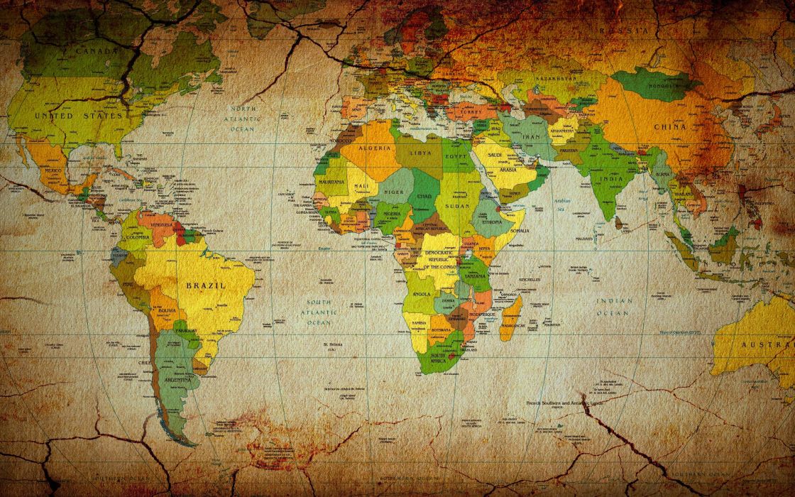 Maps countries continents world map wallpaper x