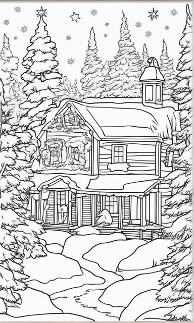 Cutted trees coloring book