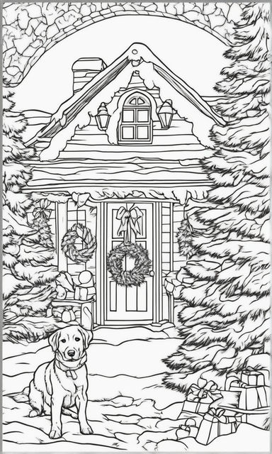 Christmas ginger bread coloring sheet