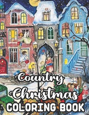 Country christmas coloring book new and expanded editions unique designs ornaments christmas trees country christmas country seen and more paperback watermark books cafã