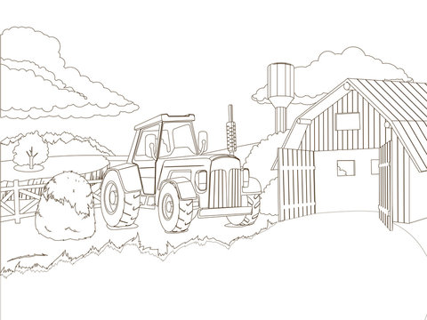 Colouring pages farm images â browse photos vectors and video