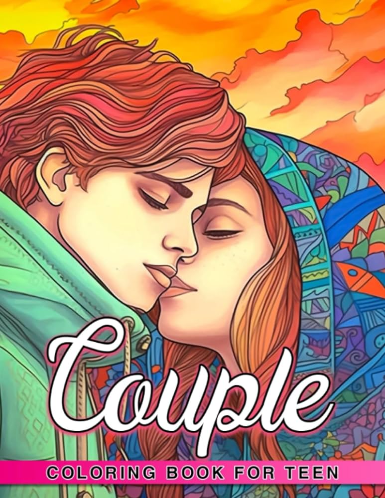 Couple coloring book for teen illustrated pages for birthday and holiday gifts in an activity book for couples that includes drawing prompts perfect for gifting whitney ilyas books