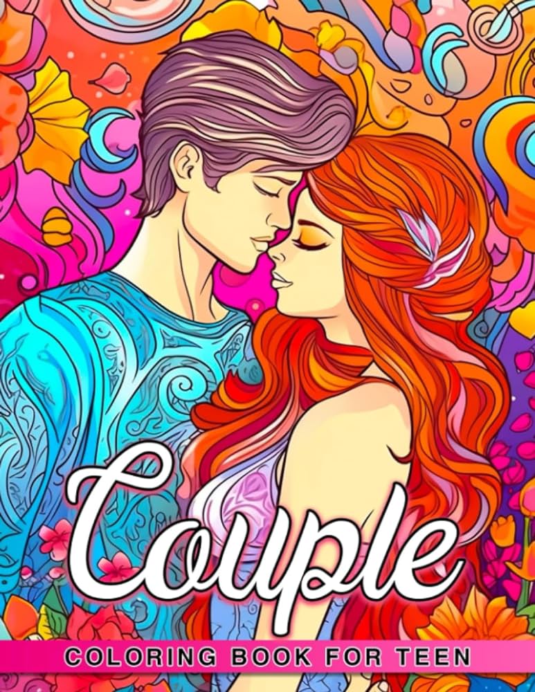 Couple coloring book for teen illustrated pages for birthday and holiday gifts in an activity book for couples that includes drawing prompts perfect for gifting whitney ilyas books