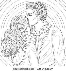 Adult coloring pages couples images stock photos d objects vectors