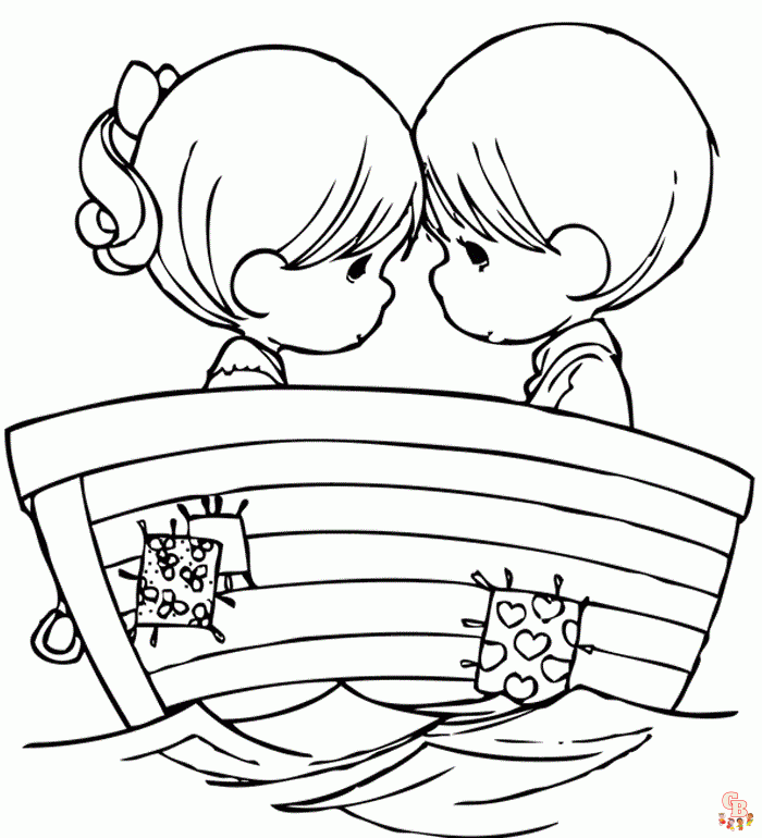 Couple coloring pages