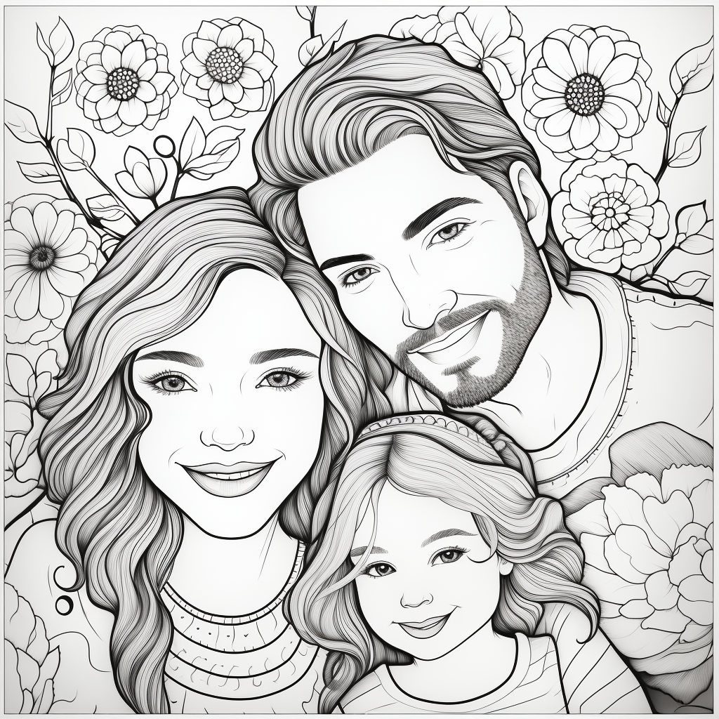 Couples coloring pages