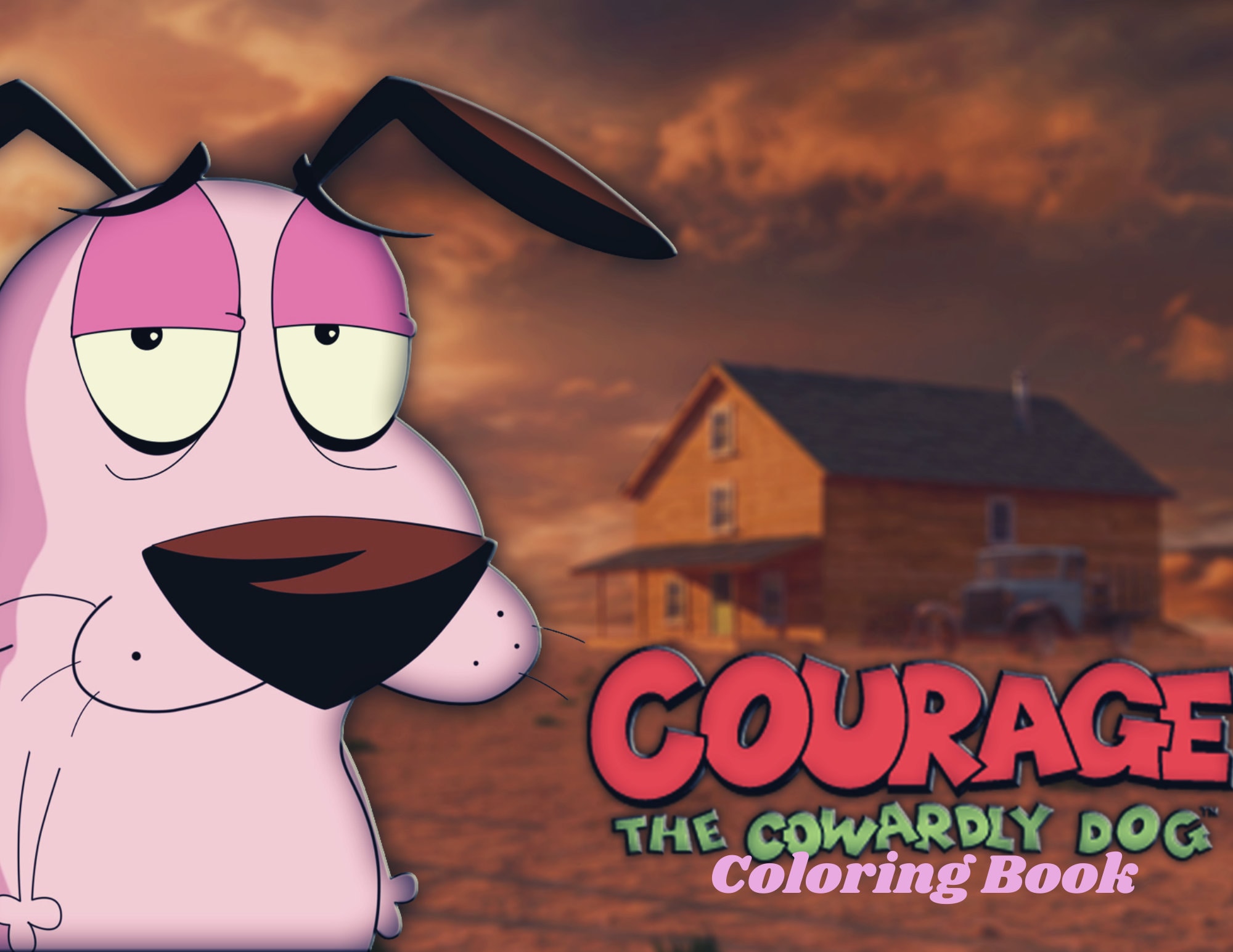 Courage the cowardly dog coloring bookdigitalinstant download