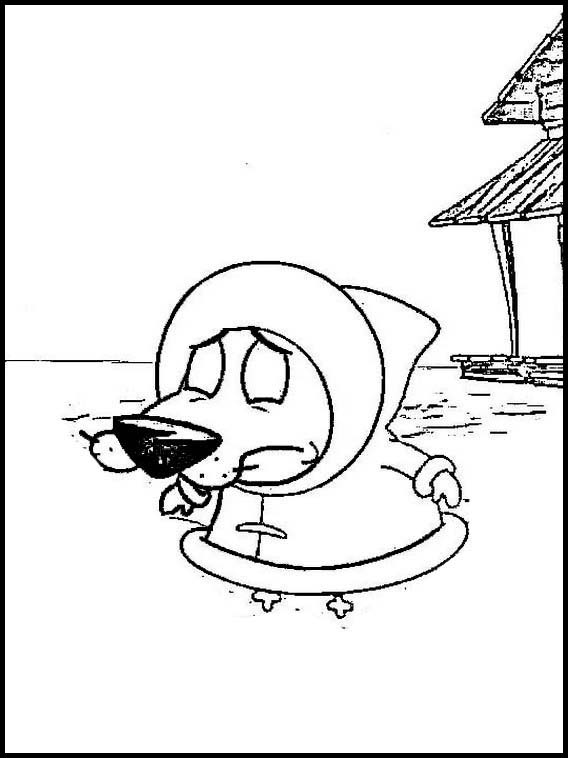 Courage the cowardly dog easy coloring pages