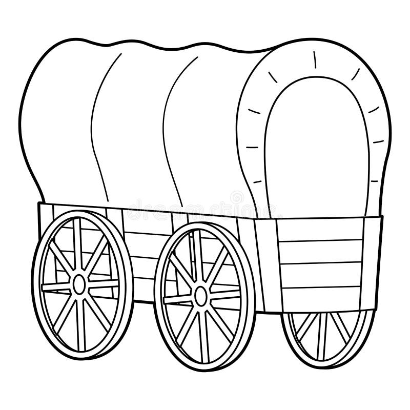 Wagon coloring stock illustrations â wagon coloring stock illustrations vectors clipart