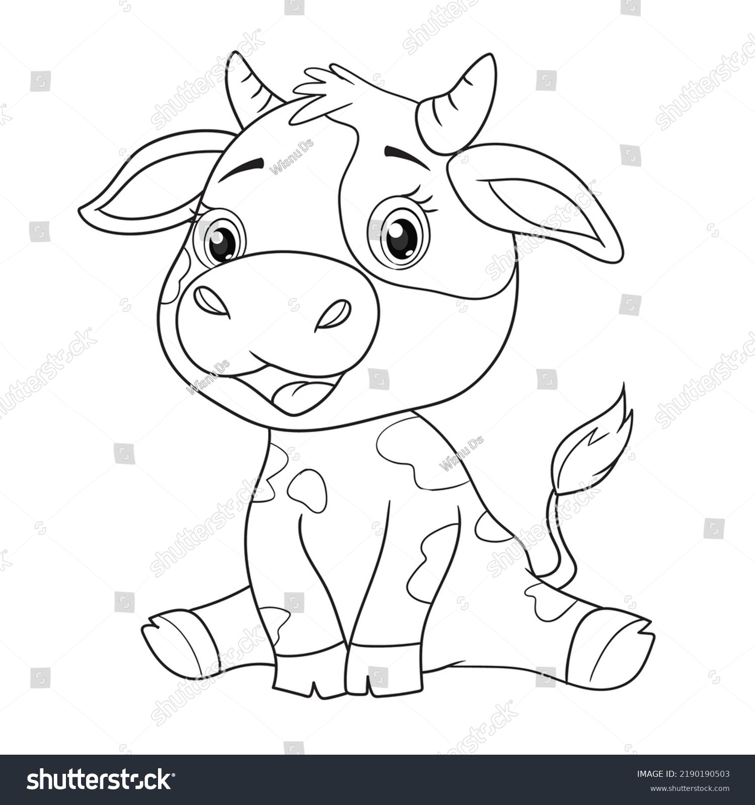 Coloring pages books kids cute baby stock vector royalty free