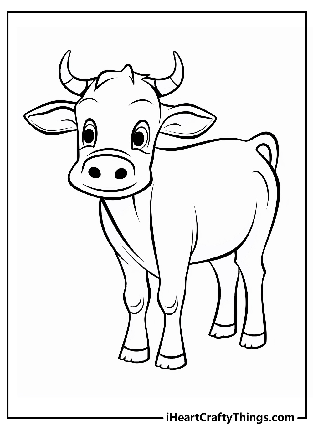 Cow coloring pages free printables