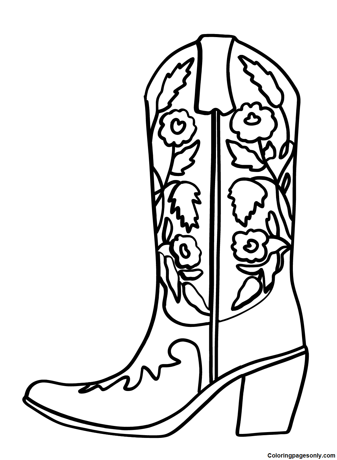 Boots coloring pages printable for free download