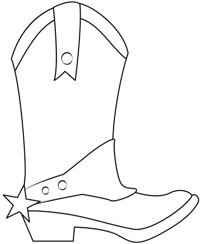 Cowboy boot printable template free printable papercraft templates