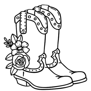 Boots coloring pages printable for free download