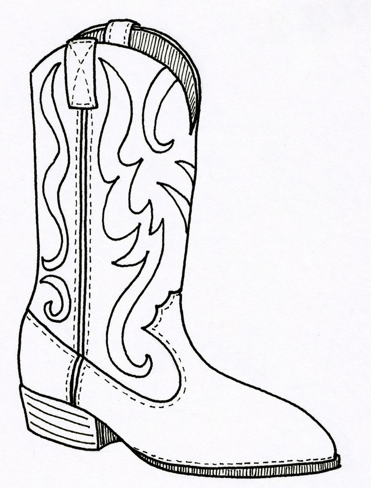 Cowboy boots images coloring pages coloring pages to print cowboy boots drawing