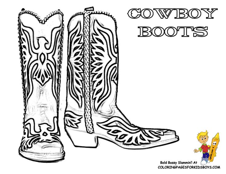 Western boots coloring page coloring for cowboy boots at yescoloringcom cowboy cowboy boots for sale cowboy boots