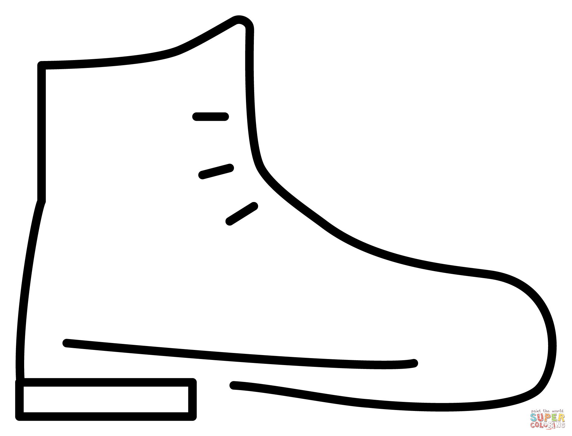 Hiking boot emoji coloring page free printable coloring pages