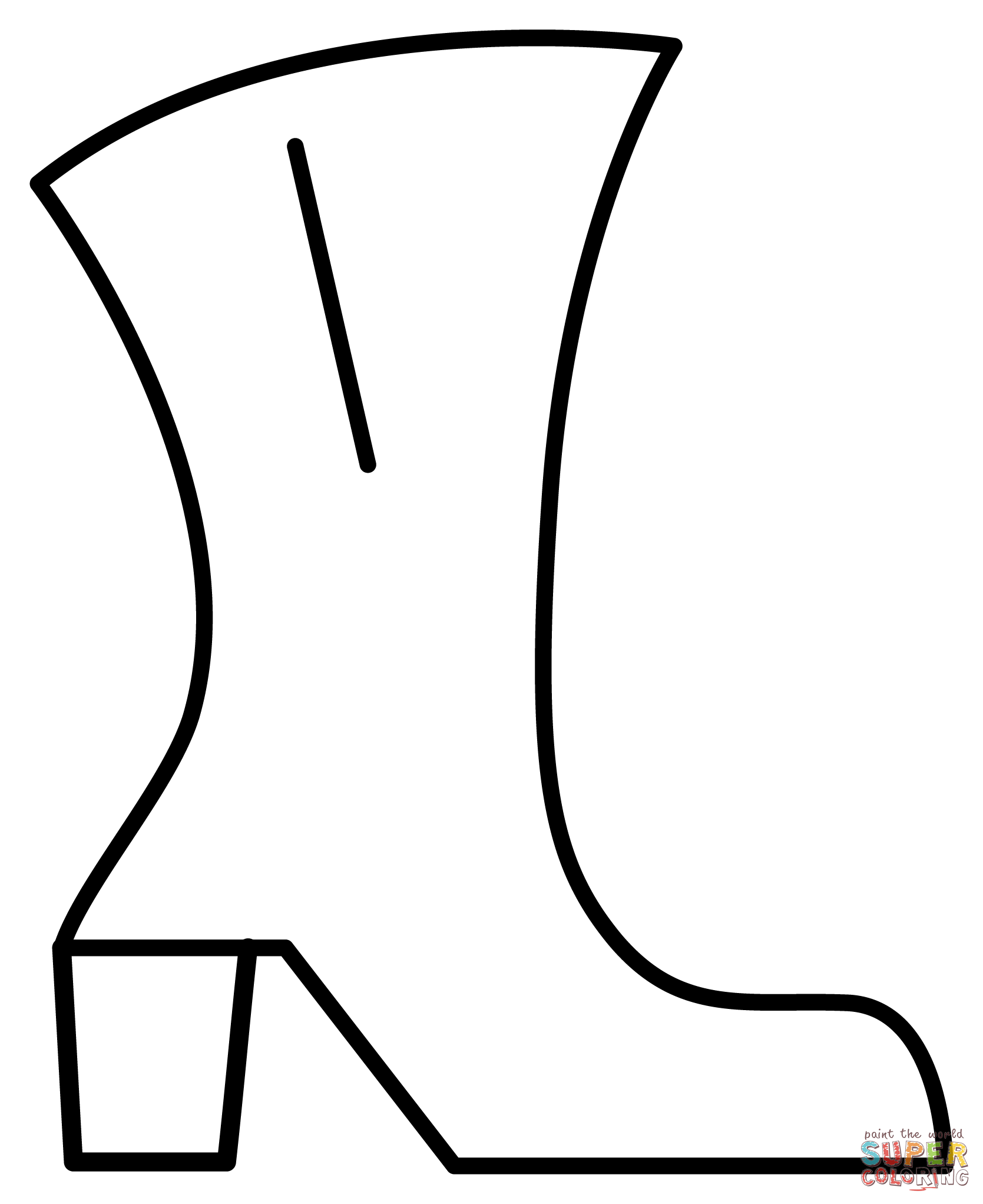 Womens boot emoji coloring page free printable coloring pages