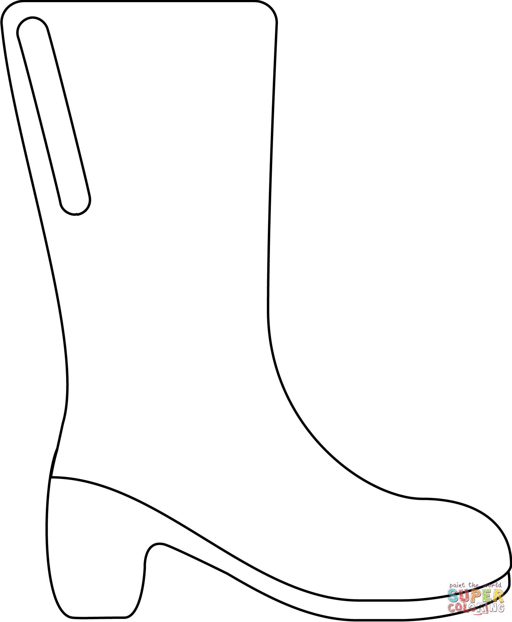 Boot emoji coloring page free printable coloring pages