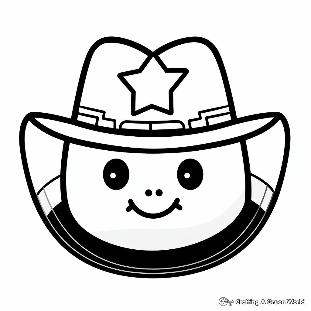 Cowboy hat coloring pages