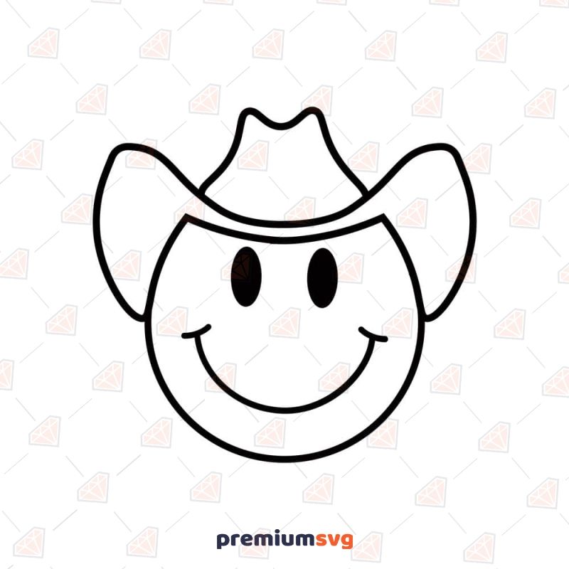 Cowboy smiley face svg cowboy emoji svg and png files emoji coloring pages emoji svg emoji tattoo