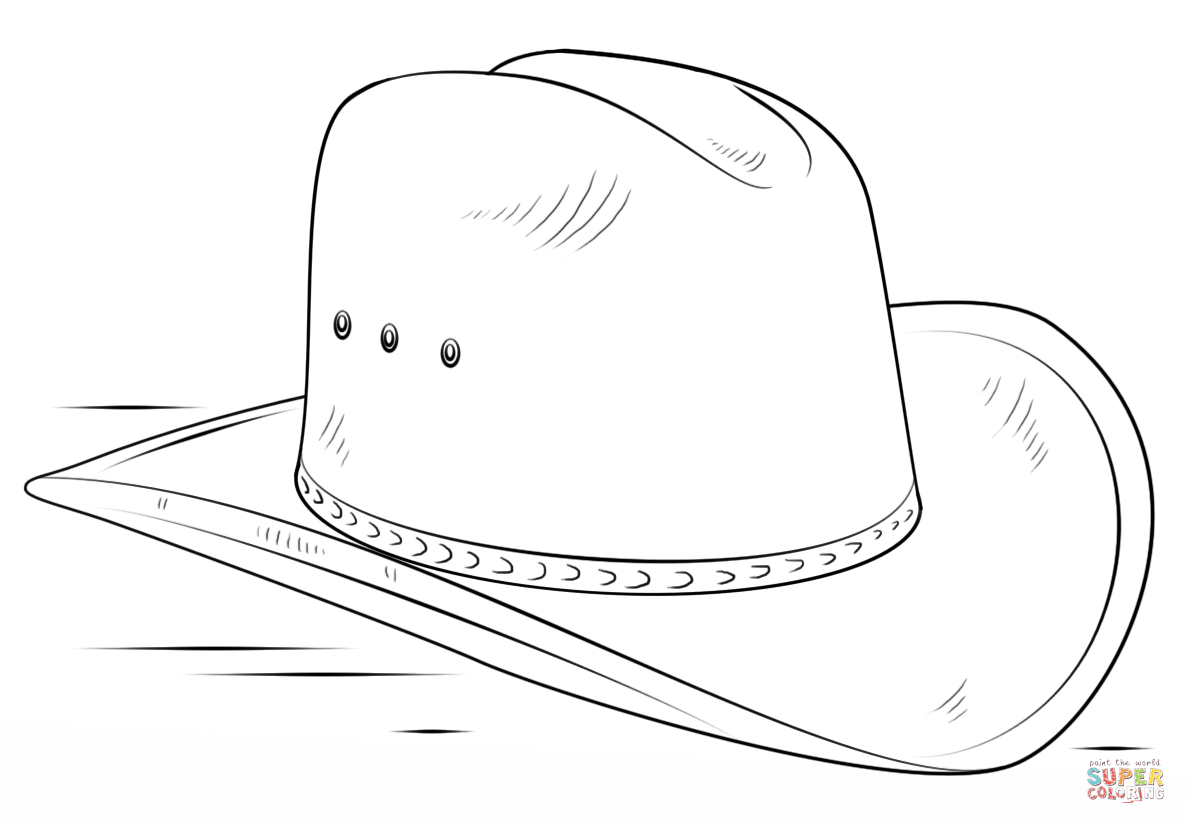 Cowboy hat coloring page free printable coloring pages cowboy hats printable coloring pages cowboy